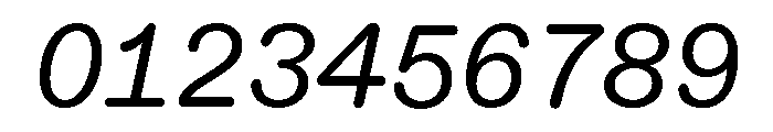 ABCDiatypeRoundedMono RegularItalic Font OTHER CHARS