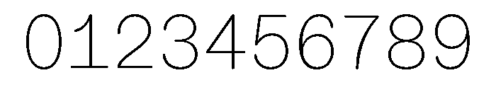 ABCDiatypeRoundedMono Thin Font OTHER CHARS