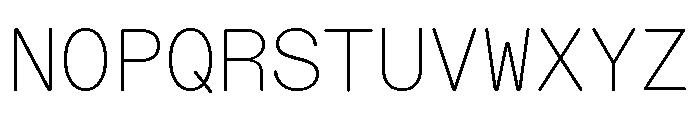 ABCDiatypeRoundedMono Thin Font UPPERCASE