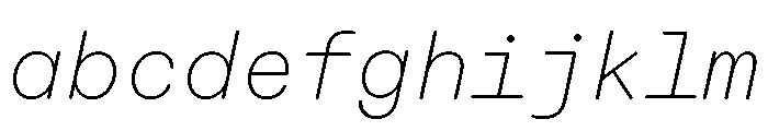 ABCDiatypeRoundedMono ThinItalic FONT