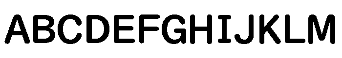 ABCDiatypeRoundedSemi Mono Bold Font UPPERCASE