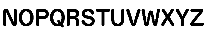 ABCDiatypeRoundedSemi Mono Bold Font UPPERCASE