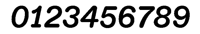 ABCDiatypeRoundedSemi Mono BoldItalic Font OTHER CHARS