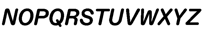 ABCDiatypeRoundedSemi Mono BoldItalic Font UPPERCASE