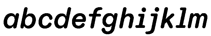 ABCDiatypeRoundedSemi Mono BoldItalic FONT