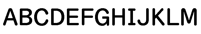 ABCDiatypeRoundedSemi Mono Medium Font UPPERCASE