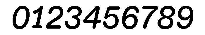 ABCDiatypeRoundedSemi Mono MediumItalic Font OTHER CHARS