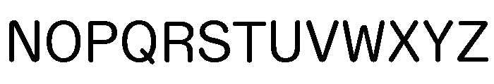 ABCDiatypeRoundedSemi Mono Regular Font UPPERCASE