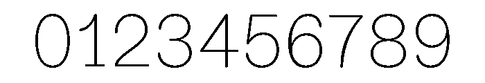 ABCDiatypeRoundedSemi Mono Thin Font OTHER CHARS