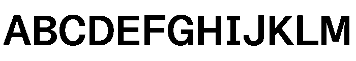 ABCDiatypeSemi Mono Bold Font UPPERCASE
