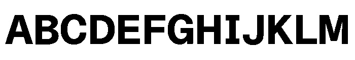 ABCDiatypeSemi Mono Heavy Font UPPERCASE
