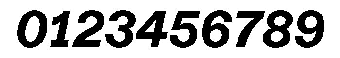 ABCDiatypeSemi Mono HeavyItalic Font OTHER CHARS