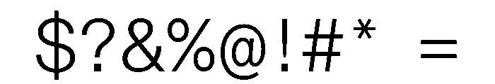 ABCDiatypeSemi Mono Light Font OTHER CHARS