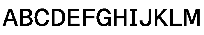 ABCDiatypeSemi Mono Medium Font UPPERCASE