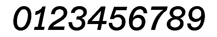 ABCDiatypeSemi Mono MediumItalic Font OTHER CHARS