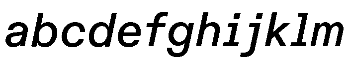ABCDiatypeSemi Mono MediumItalic FONT