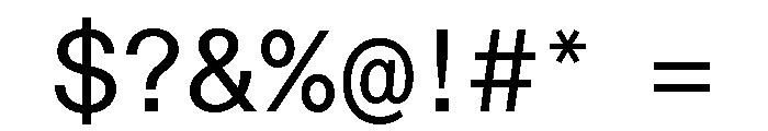 ABCDiatypeSemi Mono Regular Font OTHER CHARS
