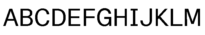 ABCDiatypeSemi Mono Regular Font UPPERCASE