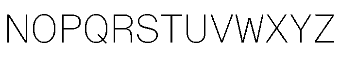ABCDiatypeSemi Mono Thin Font UPPERCASE
