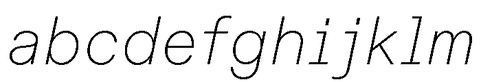 ABCDiatypeSemi Mono ThinItalic FONT