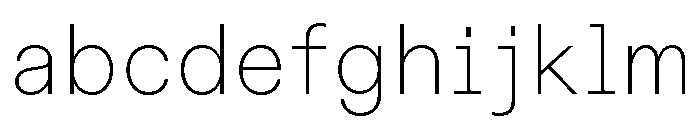 ABCDiatypeSemi Mono Thin FONT