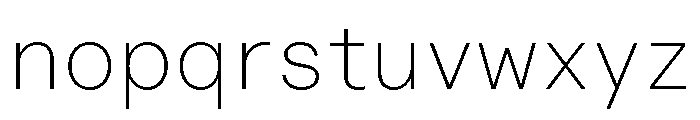 ABCDiatypeSemi Mono Thin Font LOWERCASE