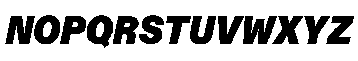ABCDiatypeSemi Mono UltraItalic Font UPPERCASE