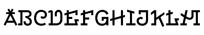 ABCEstragonVariable Regular Font UPPERCASE