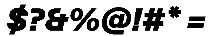 ABCFavorit BlackItalic Font OTHER CHARS