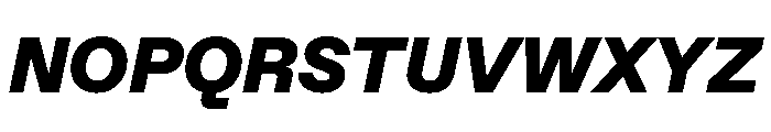 ABCFavorit BlackItalic Font UPPERCASE