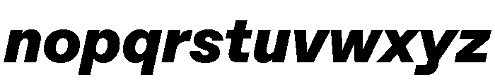 ABCFavorit BlackItalic Font LOWERCASE