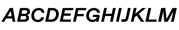 ABCFavorit BoldItalic Font UPPERCASE