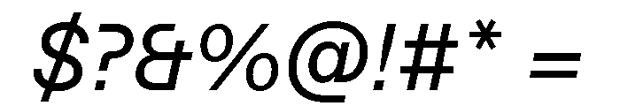 ABCFavorit BookItalic Font OTHER CHARS
