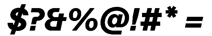 ABCFavorit ExtraboldItalic Font OTHER CHARS