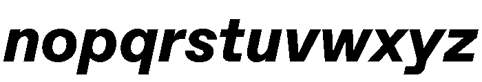 ABCFavorit ExtraboldItalic Font LOWERCASE