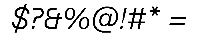 ABCFavorit LightItalic Font OTHER CHARS