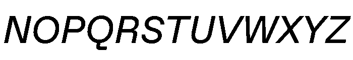 ABCFavorit RegularItalic Font UPPERCASE