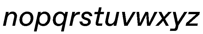 ABCFavorit RegularItalic Font LOWERCASE