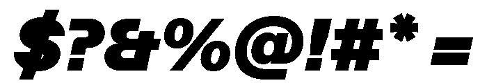 ABCFavorit UltraItalic Font OTHER CHARS