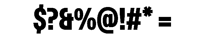 ABCFavoritCompressed Black Font OTHER CHARS