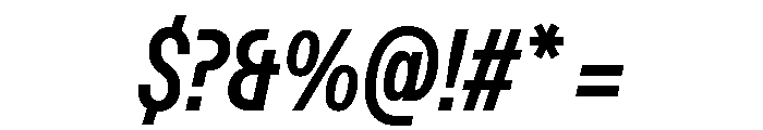 ABCFavoritCompressed BoldItalic Font OTHER CHARS