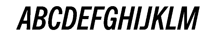ABCFavoritCompressed BoldItalic Font UPPERCASE