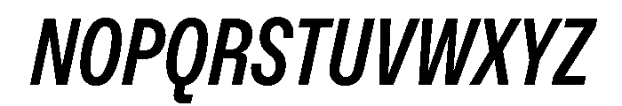 ABCFavoritCompressed BoldItalic Font UPPERCASE