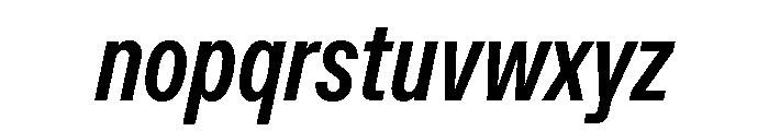 ABCFavoritCompressed BoldItalic Font LOWERCASE