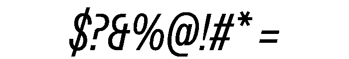 ABCFavoritCompressed BookItalic Font OTHER CHARS
