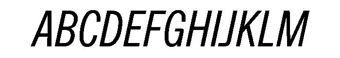 ABCFavoritCompressed BookItalic Font UPPERCASE
