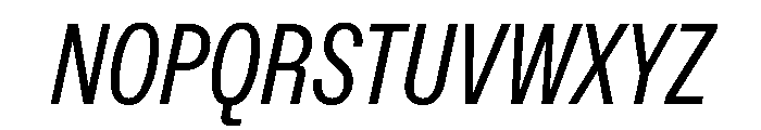 ABCFavoritCompressed BookItalic Font UPPERCASE