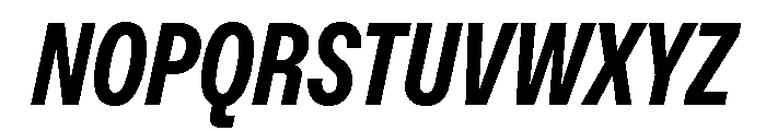 ABCFavoritCompressed ExtraboldItalic Font UPPERCASE