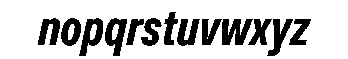 ABCFavoritCompressed ExtraboldItalic Font LOWERCASE