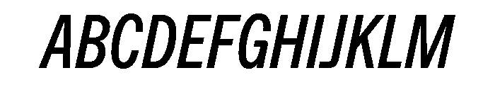 ABCFavoritCompressed MediumItalic Font UPPERCASE